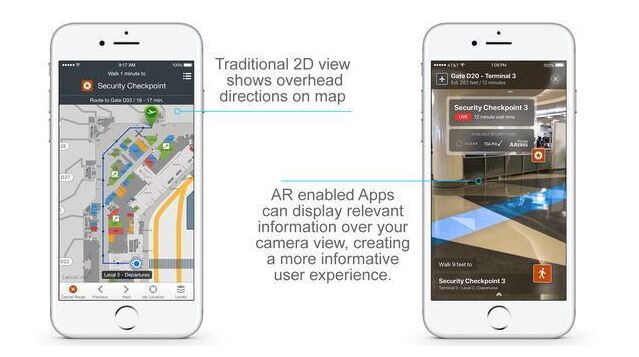 美国航空公司采用ARkit进行机场AR导航