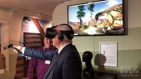 英国博物馆举办展览 VR带你穿越侏罗纪世界