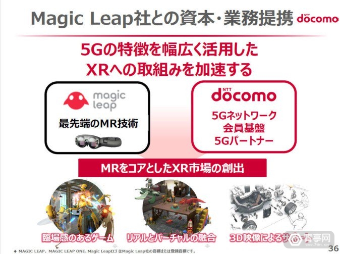 DoCoMo投资Magic Leap，打造5G时代MR未来空间