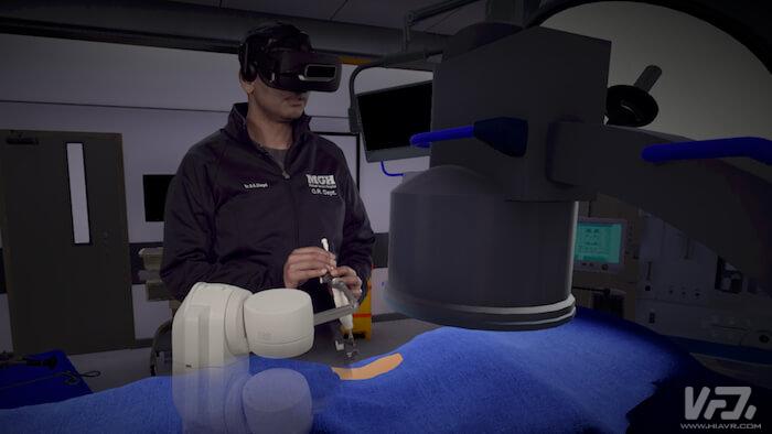 这种虚拟现实手术模拟可以降低医生的辐射风险