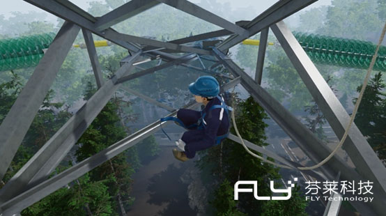 VR模拟高空救援 让电力应急培训更安全高效