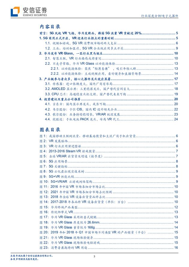 安信证券报告：5G风气 VR飞扬