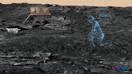 美国宇航局NASA利用HoloLens探索“火星”环境，收集地表、火山熔岩数据